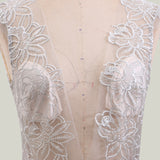 Women Lace Wedding Dress Women's Dress Banquet Evening Dress Lace Split Long Dress