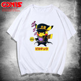 Men and Women Pokemon Pikachu T Shirt Y Short Sleeve Loose T-shirt