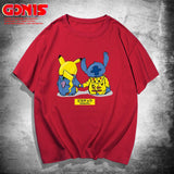 Men and Women Pokemon Pikachu T Shirt Y Pikachu Short Sleeve T-shirt