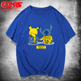 Men and Women Pokemon Pikachu T Shirt Y Pikachu Short Sleeve T-shirt