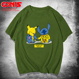 Men and Women Pokemon Pikachu T Shirt Y Pikachu Short Sleeve T-shirt