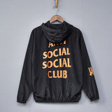 Anti Social Club Hoodie Letter Print Clothing Men's Women's Hoodie Jacket Short