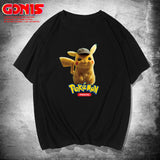 Men and Women Pokemon Pikachu T Shirt Pikachu Short Sleeve T-shirt for Men and Women