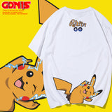 Men and Women Pokemon Pikachu T Shirt Pokémon Short Sleeve T-shirt