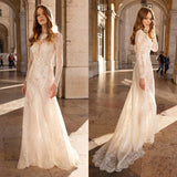 Women Lace Wedding Dress Fashion Women's Wear Sexy Lace See-through Dress