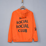 Anti Social Club Hoodie Letter Print Clothing Men's Women's Hoodie Jacket Short