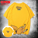 Men and Women Pokemon Pikachu T Shirt Pokémon Short Sleeve T-shirt