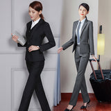 Womens Autumn Uniform Designs Formal Style Office Lady Bussiness Attire Work Suit