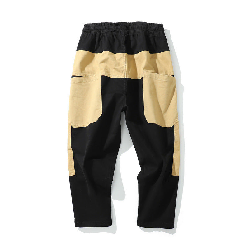 Man Fall Outfits Cargo Pants Vintage Men's Overalls Trousers Loose Multicolor Straight Cotton Trousers