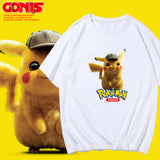 Men and Women Pokemon Pikachu T Shirt Pikachu Short Sleeve T-shirt for Men and Women