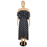 Nina Parker plus Size Dresses Beach Chiffon Dress Irregular Hem