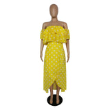 Nina Parker plus Size Dresses Beach Chiffon Dress Irregular Hem