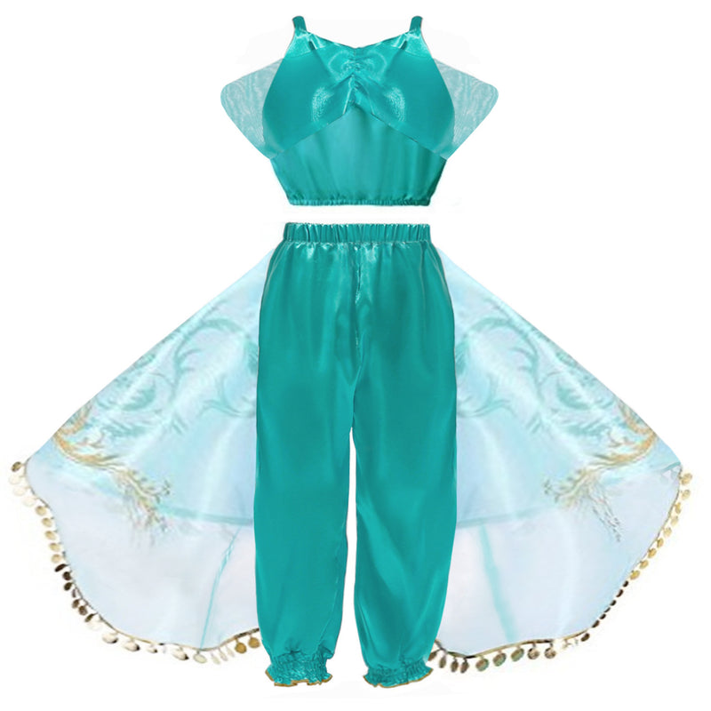 Halloween Frozen Dress Toddler Cosplay Children's Performance Dress Princess Jasmine Dress