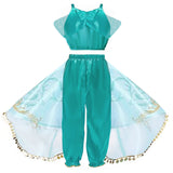 Halloween Frozen Dress Toddler Cosplay Children's Performance Dress Princess Jasmine Dress