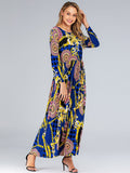 Muslim Women Stylish Kashibo Abaya Muslim Ladies Long Gown Islamic Clothing Jilbab Jalabiya Fashion Plus Size Slim Long Sleeve Big Hem Dress