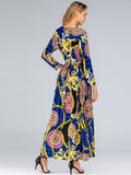 Muslim Women Stylish Kashibo Abaya Muslim Ladies Long Gown Islamic Clothing Jilbab Jalabiya Fashion Plus Size Slim Long Sleeve Big Hem Dress