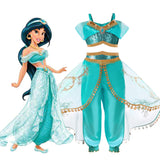 Halloween Frozen Dress Toddler Cosplay Children's Performance Dress Princess Jasmine Dress