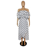 Nina Parker plus Size Dresses Beach Chiffon Dress Irregular Hem