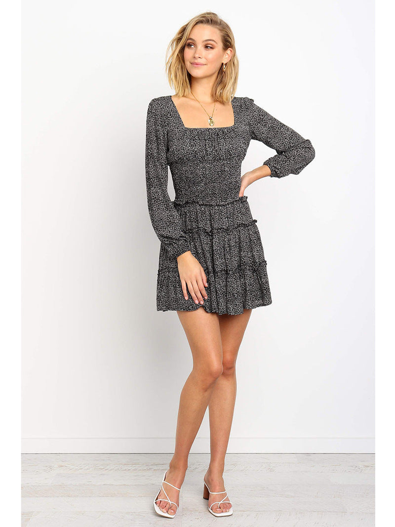 Milkmaid Dresses Autumn Long-Sleeved Dress