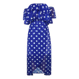 Nina Parker plus Size Dresses Beach Chiffon Dress Irregular Hem