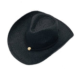 Cowgirl Hats Brown Raviola Cowboy Hat Striped Flanging Floppy Hat