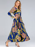 Muslim Women Stylish Kashibo Abaya Muslim Ladies Long Gown Islamic Clothing Jilbab Jalabiya Fashion Plus Size Slim Long Sleeve Big Hem Dress