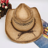 Cowgirl Hats Fedora Hat Western Cowboy Broad-Brimmed Hat Sun-Proof Sun-Proof Straw Hat