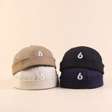 Beanies Letter Embroidery Chinese Landlord Hat Beanie Summer Beret