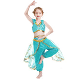 Halloween Frozen Dress Toddler Halloween Lamp of Aladdin Princess Jasmine Dress