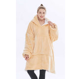 Hoodies Blankets Large Size Thickened Hooded Lazy Plush Home