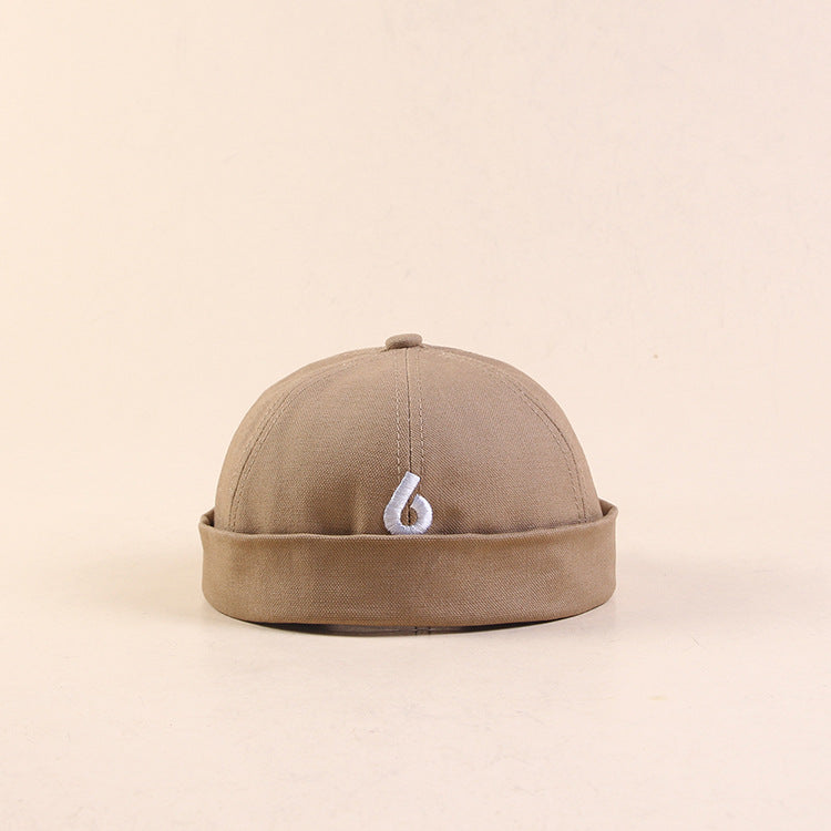 Beanies Letter Embroidery Chinese Landlord Hat Beanie Summer Beret