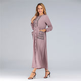 Muslim Women Stylish Kashibo Abaya Muslim Ladies Long Gown Islamic Clothing Jilbab Jalabiya Fashion Long Large Size Dress