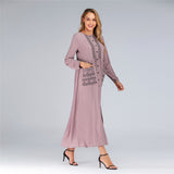 Muslim Women Stylish Kashibo Abaya Muslim Ladies Long Gown Islamic Clothing Jilbab Jalabiya Fashion Long Large Size Dress