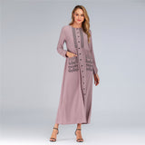 Muslim Women Stylish Kashibo Abaya Muslim Ladies Long Gown Islamic Clothing Jilbab Jalabiya Fashion Long Large Size Dress