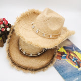 Cowgirl Hats Western Cowboy Hat Men's and Women's Summer Beach Hat Big Brim Sun Hat