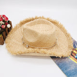 Cowgirl Hats Western Cowboy Hat Men's and Women's Summer Beach Hat Big Brim Sun Hat