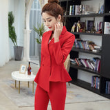 Women's Autumn Uniform Designs Formal Style Office Lady Bussiness Attire Work Suit Business Wear