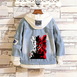 Comic Denim Jacket Men's and Women's Casual Loose Denim