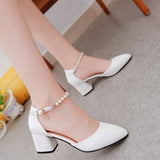 Nude Strappy Block Heels Chunky Heel Sandals