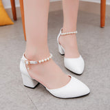 Nude Strappy Block Heels Chunky Heel Sandals