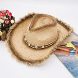 Cowgirl Hats Western Cowboy Hat Men's and Women's Summer Beach Hat Big Brim Sun Hat