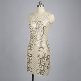 1920S Dress Women's Sequined Dress Short Vintage Cocktail Party Dress