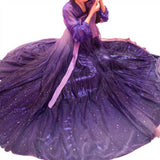 Chinese Traditional Dress Purple Adult Chest-High Dress Summer