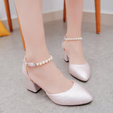 Nude Strappy Block Heels Chunky Heel Sandals
