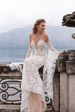 Formal Dresses & Gowns Sexy Deep V Long Sleeve Formal Dress