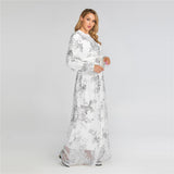 Muslim Women Stylish Kashibo Abaya Muslim Ladies Long Gown Islamic Clothing Jilbab Jalabiya Lace Fashion Long Sleeve Dress