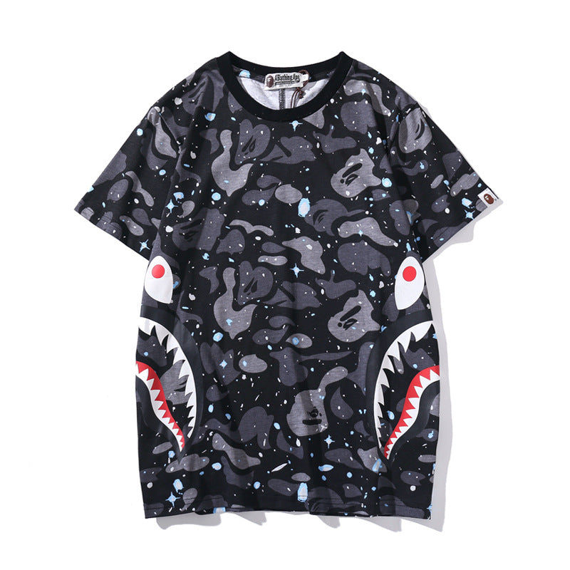 WGM Shirt Spring and Summer Printed T-shirt Casual Short Sleeve