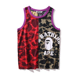 WGM Shirt Summer Casual Camouflage Printed Vest