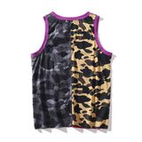 WGM Shirt Summer Casual Camouflage Printed Vest