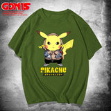 Men and Women Pokemon Pikachu T Shirt Pikachu Short Sleeve T-shirt